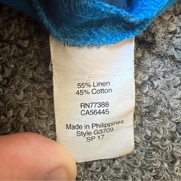 J. Crew Factory Linen Blend Blue Shorts Size 8 - Picture 5 of 8